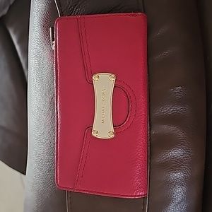 Michael Kors red wallet
